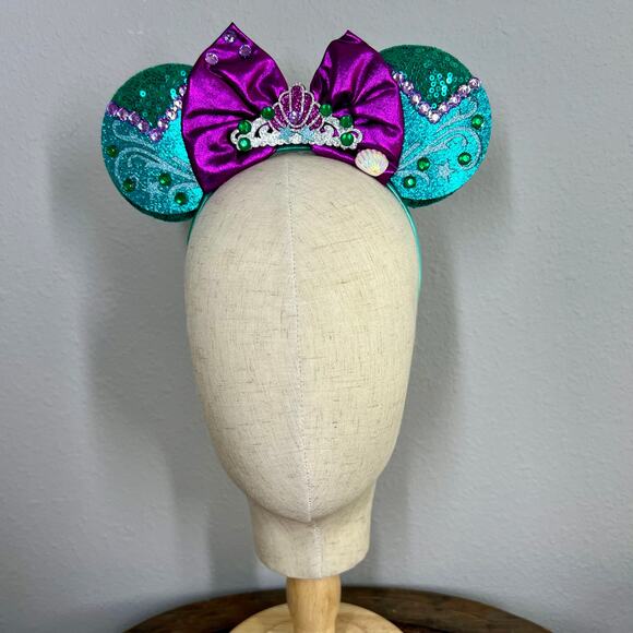 Princess Ariel Minnie Ears | Disney Little Mermaid-Inspired Mouse Ears Headband - Picture 2 of 5